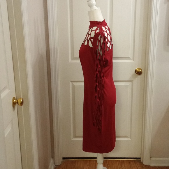 XL Burgundy Dress - Picture 2 of 3